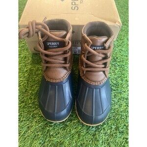 Sperry Port Boot Tan Navy Size 7 Toddler BNIB NAVY TAN DUCK BOOTS a8 $50 Retail